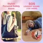 Personal Safety Alarm For Women - 130db Self Defense Keychains Siren Whistle    