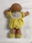 Vintage Cabbage Patch Kids Black Baby Doll Yellow Cpk Outfit Booties Oaa