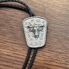Vintage Longhorn Steer Head Bolo Tie Western Cowboy Brands Southwestern Rodeo