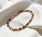 Pure Copper Scroll Bracelet     Vintage Style     Plus Sizes Available
