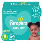 Pampers Baby Dry Diapers Super Pack  Size 6  64 Count
