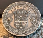  2025  Hard Times Token Dragon Dollar Antiqued Finish 3 Oz Silver Daniel Carr  3