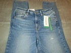 New H m Size 6 Jeans Blue Vintage Skinny Ripped Stretch High Waist 26 X 29