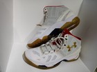 Vintage 1996  27 Years Ago  Under Armour Ua Curry 2 White red mgo Gsw Size  14