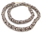 Ghana Handmade Brown Multi Recycled Glass African Trade Bead  02041 