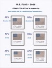  new  2026 Us Flag Set  complete Set Of 6 Singles  2026 Mnh   after 06 09 26  