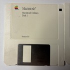 Vtg Apple Macintosh Utilities Ver  6 0 Software Floppy Disks 1 44mb Untested