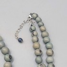 Mala Seed Beads Dyed Blue Prayer Necklace Tassel 36 - 38 