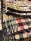 Pottery Barn Kids Quilt Madras Plaid Patchwork Full Queen Comforter 2 Std Shams