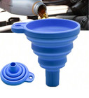 2 Pcs Universal Silicone Engine Funnel Foldable Oil   Fluid Transfer Tool