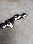 Vintage Mid-century Mcm Black Ceramic Panther Figurine 1950s