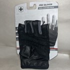 Size M- Harbinger Men   s Black Pro Strength Weight Lifting Gloves With Defects