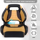 Northcaptain Yellowish-brown black Sport Flip Up Boat Seat With Boat Seat Cover