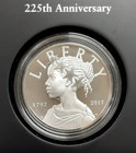 2017-p U s  Mint 225th American Liberty Proof Silver Medal In Ogp