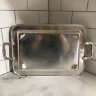 Leonard Silver Plate Vintage Footed Serving Tray Hallmarked Made In England