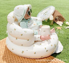 Portable Baby Sit-stand Bath Stool Anti-fall Chair Learning Seat Baby Inflatable