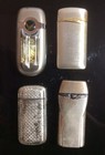 Lot Of 4 Vintage Unbranded Cigarette Lighters