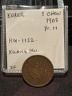 Korea 1 Chon 1907  Year 11 Kuang Mu  Km-1132  Nice Xf Example  A4