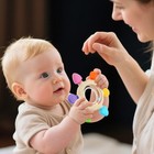 Baby Teething Rings Toys For 0-6 6-12 Months Baby Rattle Teether Sensory Toys Fo