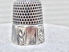 Antique Sterling No  8 Thimble Simons Brothers  Thimble Sterling 3 4  Thimble