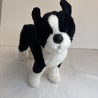 Plush Douglas Brand Boston Terrier Puppy Dog Black White Stuffed Standing