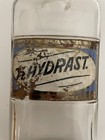 Large Antique 1800 s Reverse Painted Glass Apothecary Medical Bottle Jar Hydrast