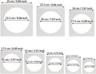 8pc Circle Stencil Large Round Stencils  Round Template Stencil For Spray Painti