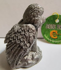 Pewter Angel Bichon Frise Dog Ornament Figurine Statue New