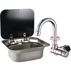 Rv Sink Stainless Steel Kitchen Hand Wash Basin Sink With Sink With Faucet