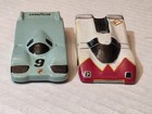 Cool Vtg Pair Painted Lexan Racing Ho Scale Slot Car Body Shell Porsche Afx Tyco