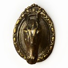 Vintage Brass Wall Hanger Horse Head Plaque With An Antique Patina