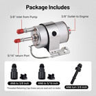 Ls Swap 58psi Fuel Filter Regulator With 6an 25ft Ptfe Efi Fuel Hose Line Kit Bl
