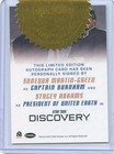 Vhtf Star Trek Discovery S4 Dual Autograph Of Sonequa Martin-green Stacey Abrams
