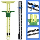 5pcs Sewing Gauge Measuring Tool Set Sliding Marker Seam Gauge Ruler Hem Guide