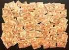 Australian Used Predecimal Stamps  Kangaroos 1d Red X 100  8068 