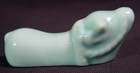 Celadon Ox Chopstick Rest Hashioki Good Lucky Oxen Japanese
