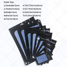 Multi-size color Double-side Glossy Mylar Flat Zip Seal Bags W window hang Hole