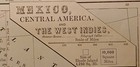 Antique 1881 Map Of Mexico  Central America And The West Indies By D  Appleton