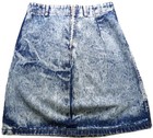 Vtg 80s Limited Express Acid Wash Denim Mini Skirt Women 11 High Waist Usa Made