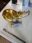 Stunn I Ng Large Handmade Murano Rhinoceros  Amber Mint Heavy