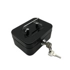 Small Cash Box With Money Tray And Lock  Metal Cash Lock Box With Key