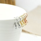 50pcs Waterproof No Tarnish Stainless Steel Earrings Dangle Hook Connector Ssf02