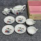 Vintage Child   s   Doll Tea Set 8pc Made In Japan Bunny   Elephant Design W  Box