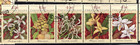 1994 Christmas Island Orchid Flowers Bulk Lot  10 X Cto Strips Of 5