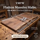 Wood Slab Flattening Router Sled Kit  Mill End Grain Cutting Boards-wood Slabs