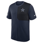 Dallas Cowboys Nike Sideline Uv Performance Coach Shirt - Navy