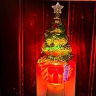 Seasons Of Cannon Falls Christmas Tree Night Light Glitter Plug-in Nightlight