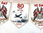 Ve Day Double Sided Vintage Style Celebration Bunting Wwii Victory In Europe