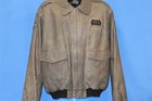 Vtg 90s Star Wars Episode I Federation Starfighter Naboo Leather Pilot Jacket Xl