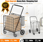 455lbs Shopping Cart For Groceries  Large Heavy Duty Grocery Cart On Wheels
